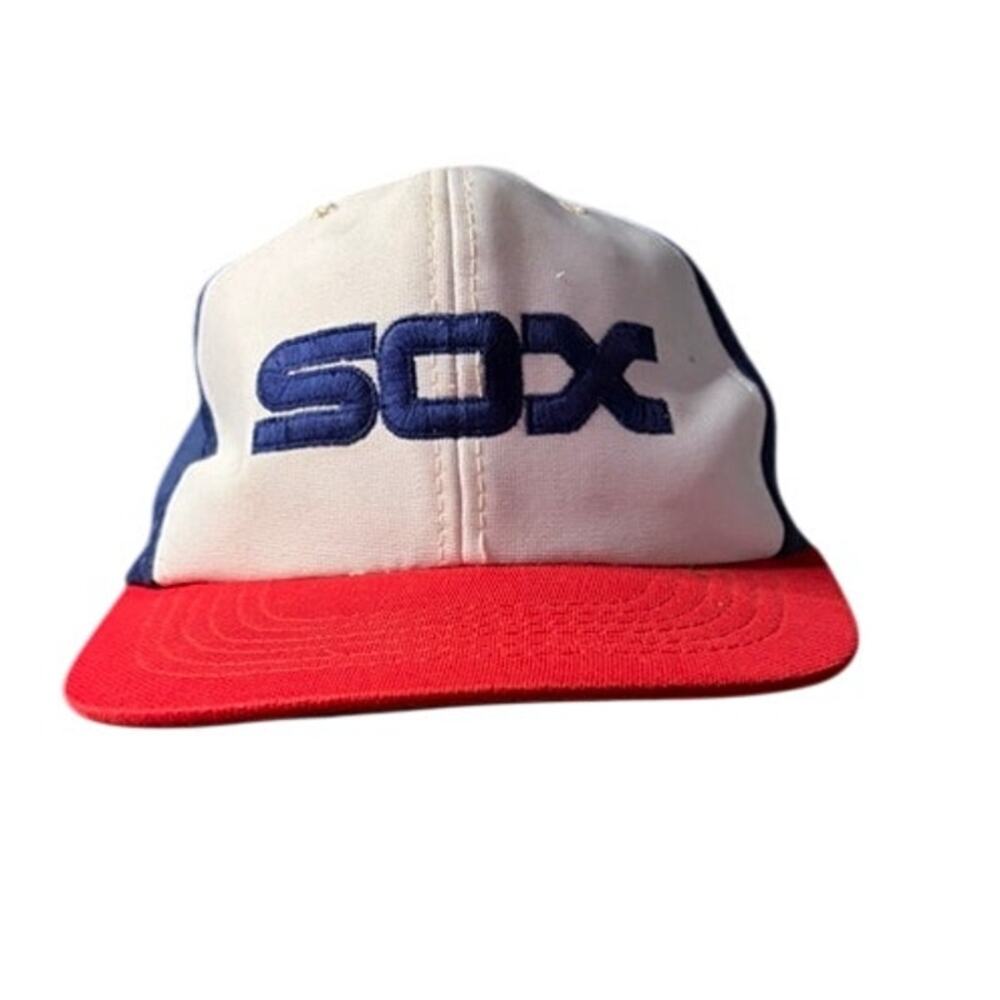 Vintage Chicago White Sox Snapback Hat MLB Universal Industries 80s 90s Cap